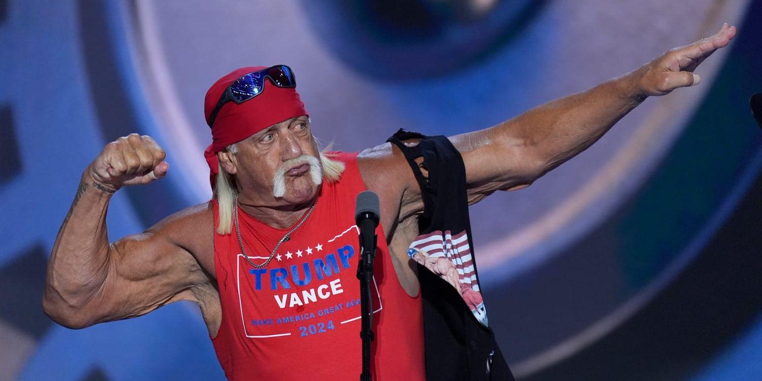 Hulk Hogan på Republikanernas konvent i juli.