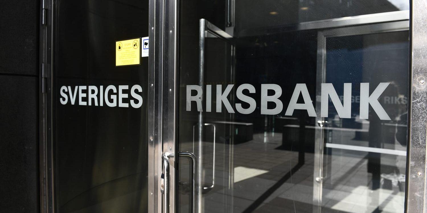 Riksbanken redogör för penningpolitiken 2022. Arkivbild