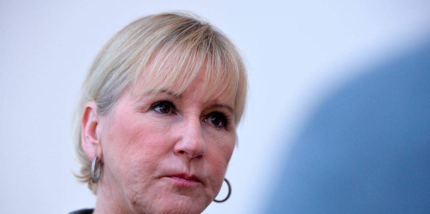 Utrikesminister Margot Wallström (S). Arkivbild.