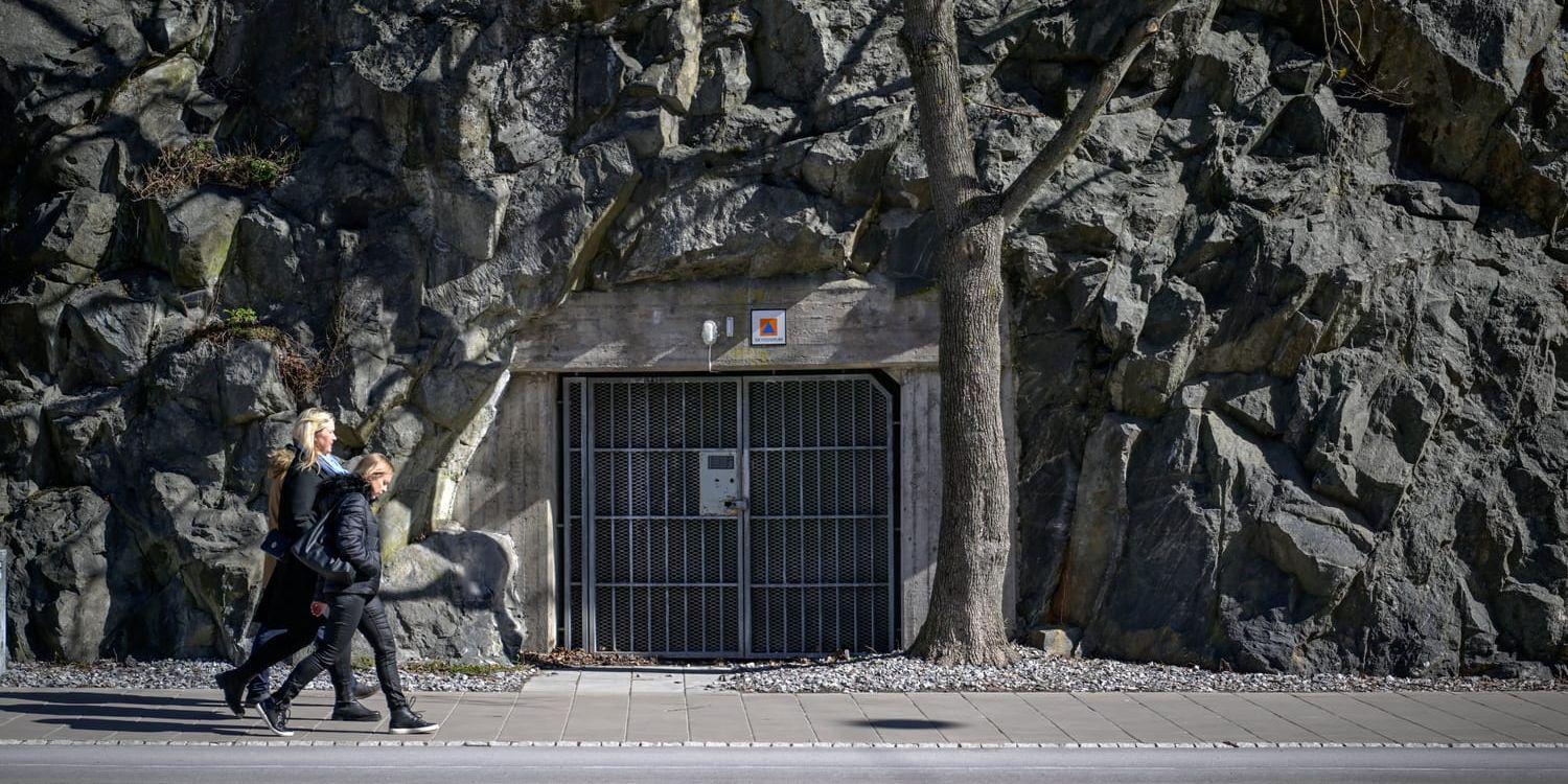Skyddsrum – här på Torsgatan i Stockholm – som ska ge plats åt ca 230 personer vid en krissituation. Arkivbild.